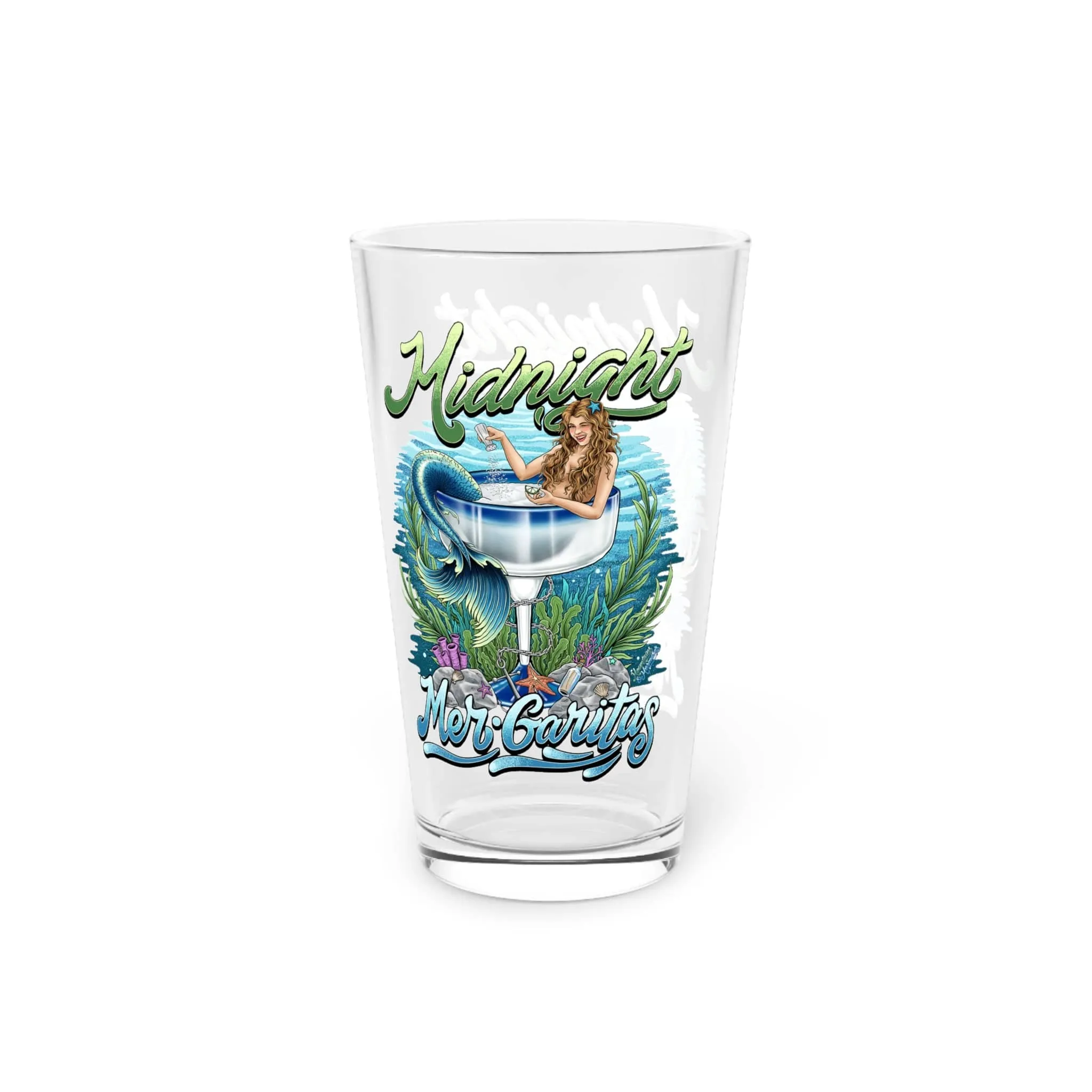 Midnight Mergaritas Pint Glass, 16oz