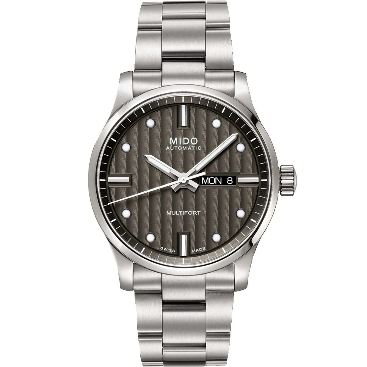 Mido MultiFort Gent 42mm clock automatic anthracite steel m005.430.11.061.80