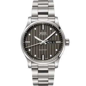 Mido MultiFort Gent 42mm clock automatic anthracite steel m005.430.11.061.80