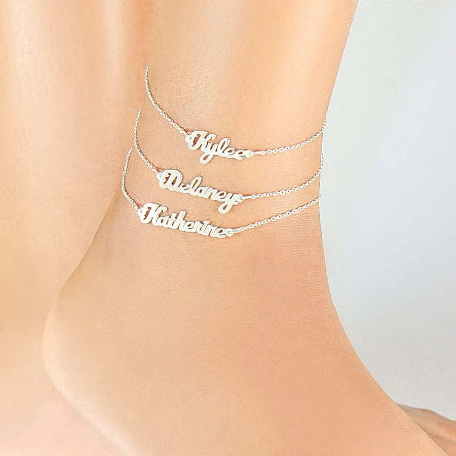Mini Name Anklet