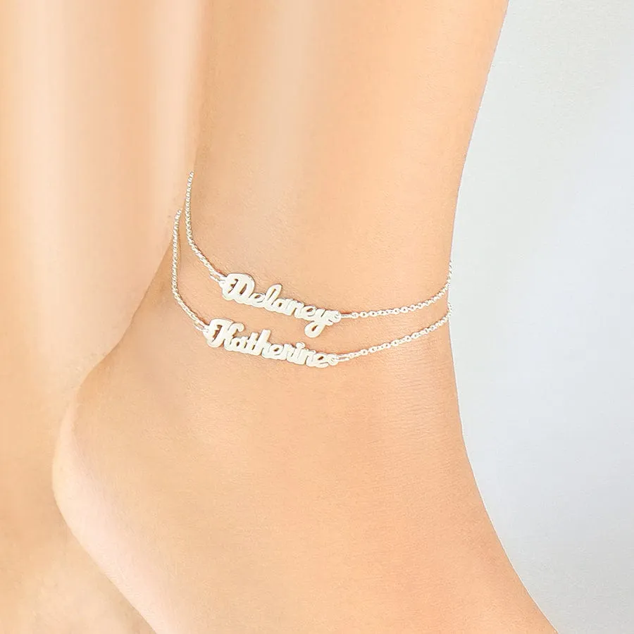 Mini Name Anklet