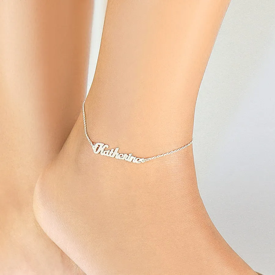 Mini Name Anklet