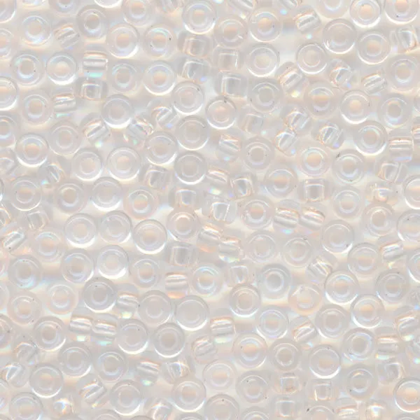 MIYUKI Round Rocaille Seed Beads #131 Crystal (Transparent)