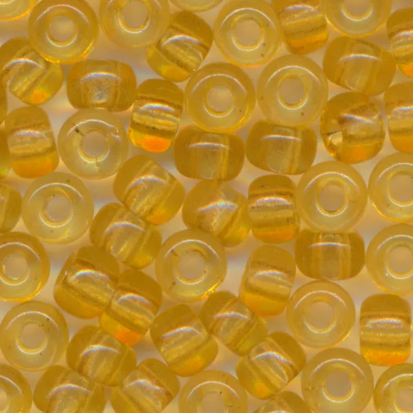 MIYUKI Round Rocaille Seed Beads #132 Golden Brown (Transparent)