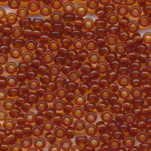 MIYUKI Round Rocaille Seed Beads #134 Light Brown (Transparent)