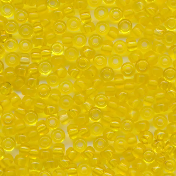 MIYUKI Round Rocaille Seed Beads #136 Yellow (Transparent)