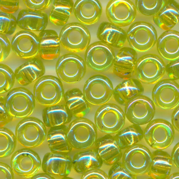 MIYUKI Round Rocaille Seed Beads #258 Silver (Transparent Rainbow)