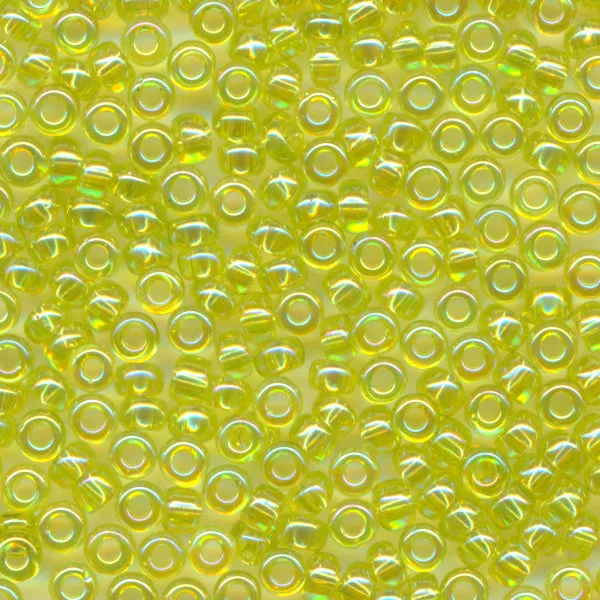 MIYUKI Round Rocaille Seed Beads #258 Silver (Transparent Rainbow)