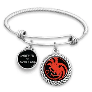 Mother Of Dachshunds Sigil Charm Bracelet