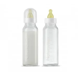 Natursutten - 8 oz Glass Baby Bottles (2 pack)