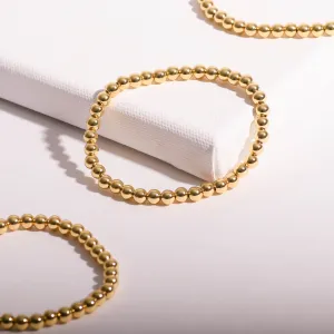 NEW 5mm Gold Bead Bracelet