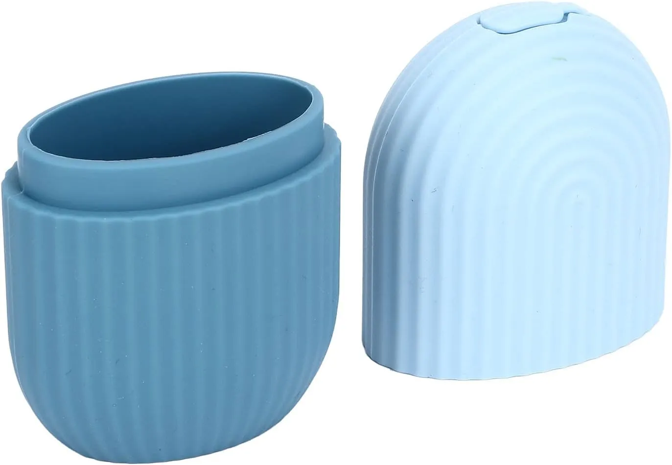 NEW Ice for Face Face Icing Tool Face Icer Roller Pain Facial Relief Nonslip Grip Durable Silicone Easy Operation Ice Face for Face Massage Skin Care (New Light Blue)
