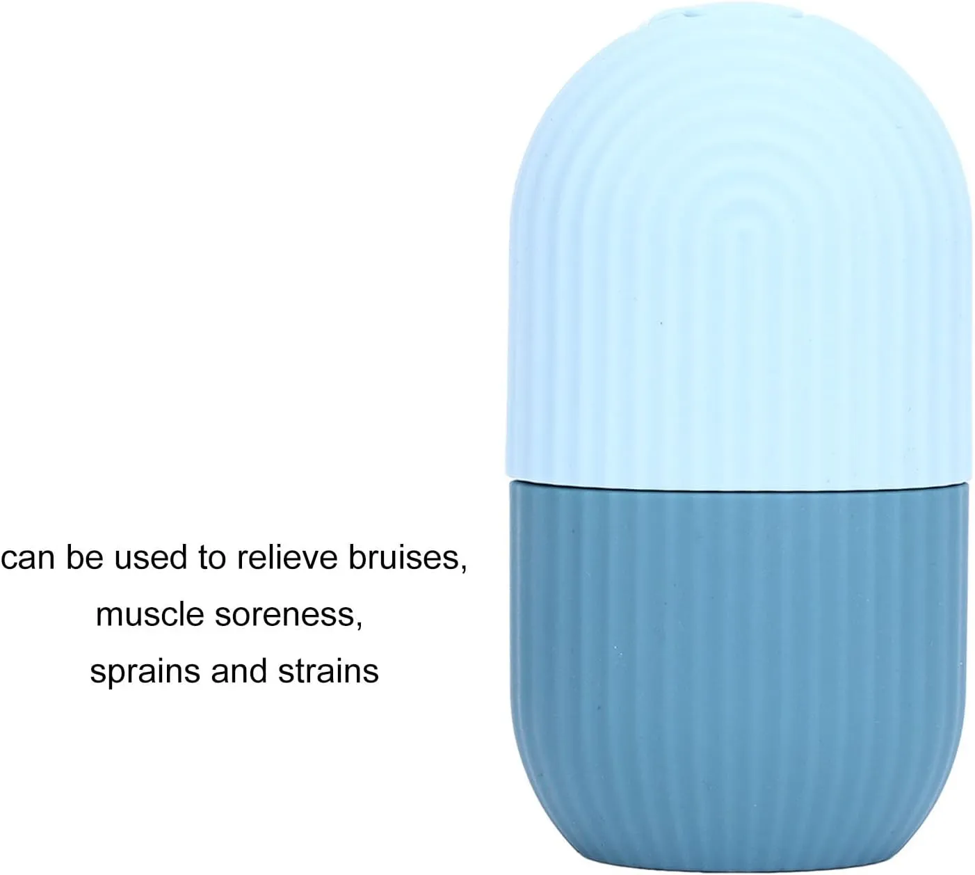 NEW Ice for Face Face Icing Tool Face Icer Roller Pain Facial Relief Nonslip Grip Durable Silicone Easy Operation Ice Face for Face Massage Skin Care (New Light Blue)