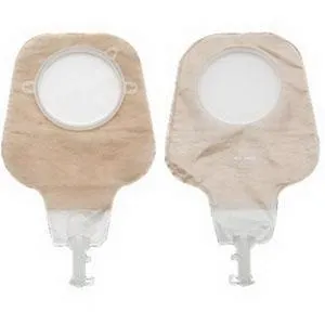 New Image Two-Piece High Output Drainable Pouch, Flange 4" (102mm), Ultra-Clear 12" (30cm) - Box of 10