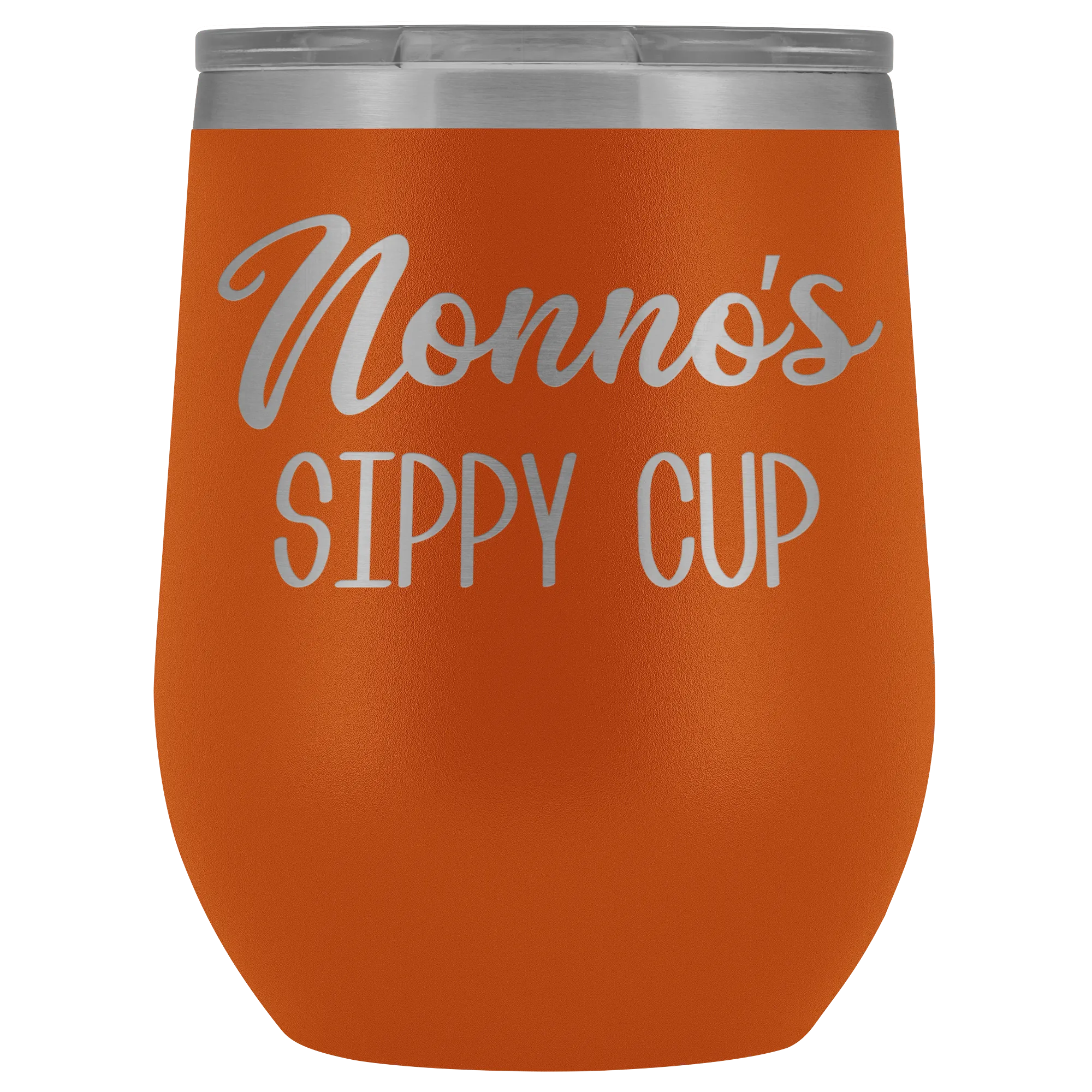 Nonno's Sippy Cup Nonno Wine Tumbler Gifts for Nonnos Funny Stemless Stainless Steel Insulated Wine Tumblers Hot Cold BPA Free 12oz Travel Cup