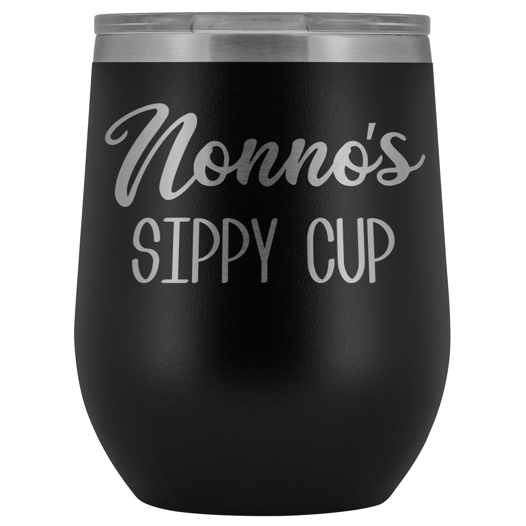 Nonno's Sippy Cup Nonno Wine Tumbler Gifts for Nonnos Funny Stemless Stainless Steel Insulated Wine Tumblers Hot Cold BPA Free 12oz Travel Cup