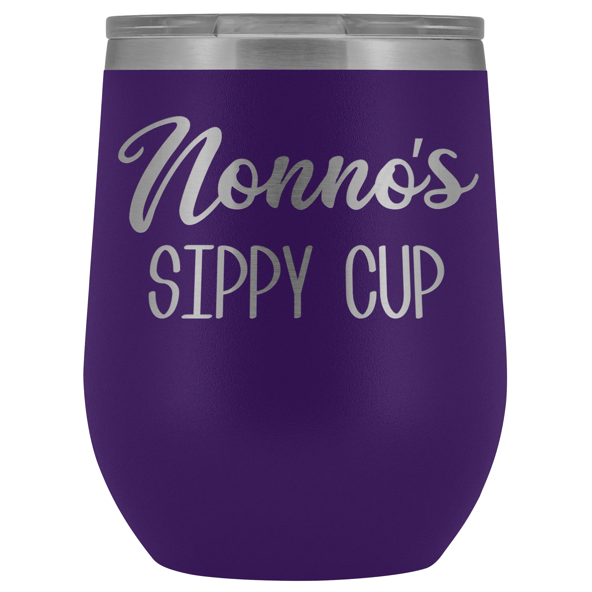 Nonno's Sippy Cup Nonno Wine Tumbler Gifts for Nonnos Funny Stemless Stainless Steel Insulated Wine Tumblers Hot Cold BPA Free 12oz Travel Cup