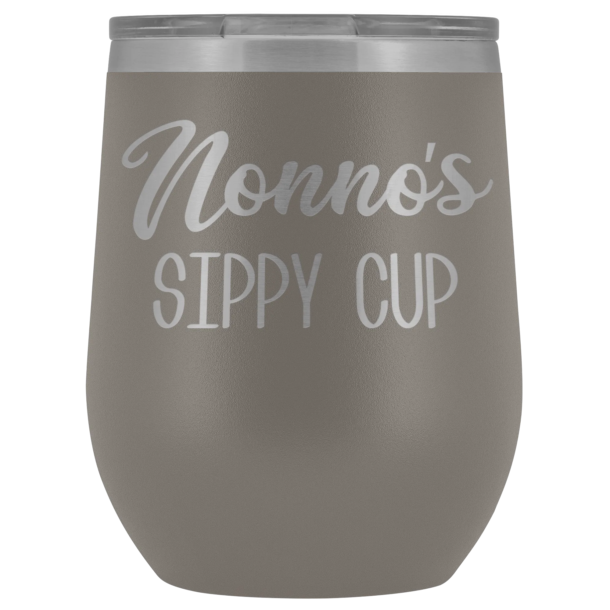 Nonno's Sippy Cup Nonno Wine Tumbler Gifts for Nonnos Funny Stemless Stainless Steel Insulated Wine Tumblers Hot Cold BPA Free 12oz Travel Cup