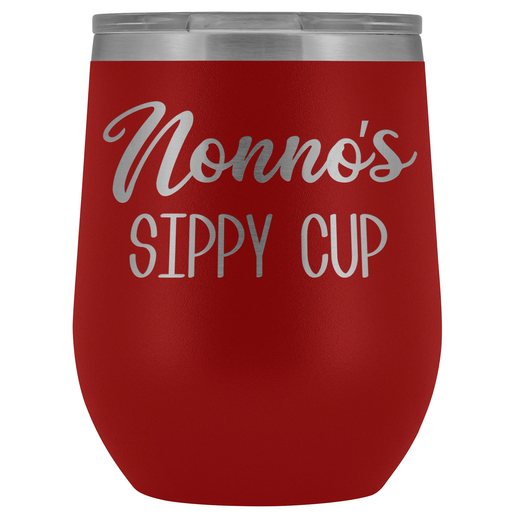Nonno's Sippy Cup Nonno Wine Tumbler Gifts for Nonnos Funny Stemless Stainless Steel Insulated Wine Tumblers Hot Cold BPA Free 12oz Travel Cup
