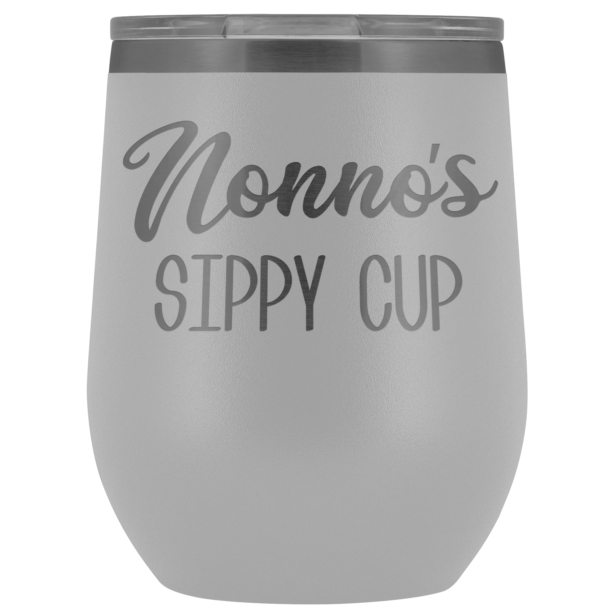 Nonno's Sippy Cup Nonno Wine Tumbler Gifts for Nonnos Funny Stemless Stainless Steel Insulated Wine Tumblers Hot Cold BPA Free 12oz Travel Cup