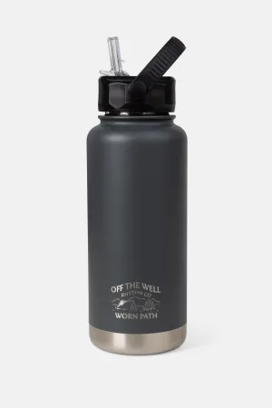 Pargo Worn Path 950ml Bottle w/ Straw BBQ Charcoal