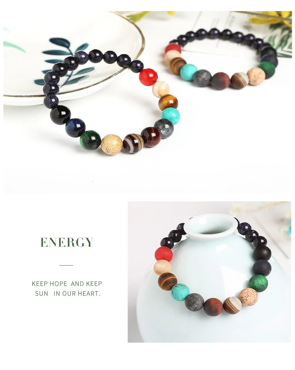 Planet Space Bead Bracelet