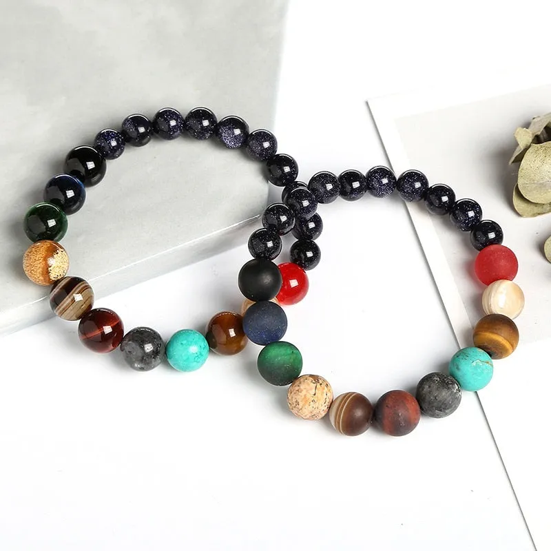 Planet Space Bead Bracelet