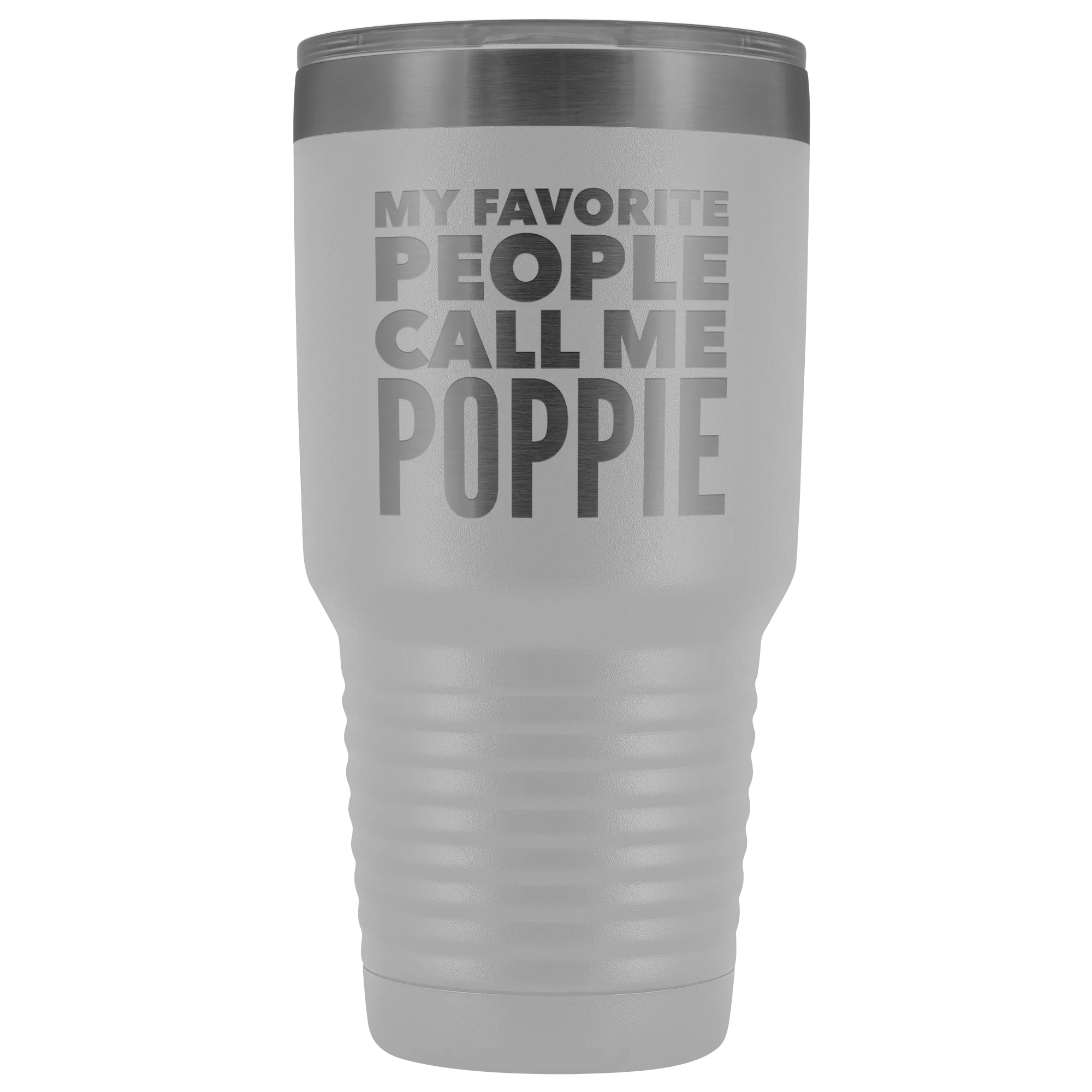 Poppie Tumbler Metal Mug Gift for Poppie Double Wall Vacuum Insulated Hot Cold Travel Cup 30oz BPA Free