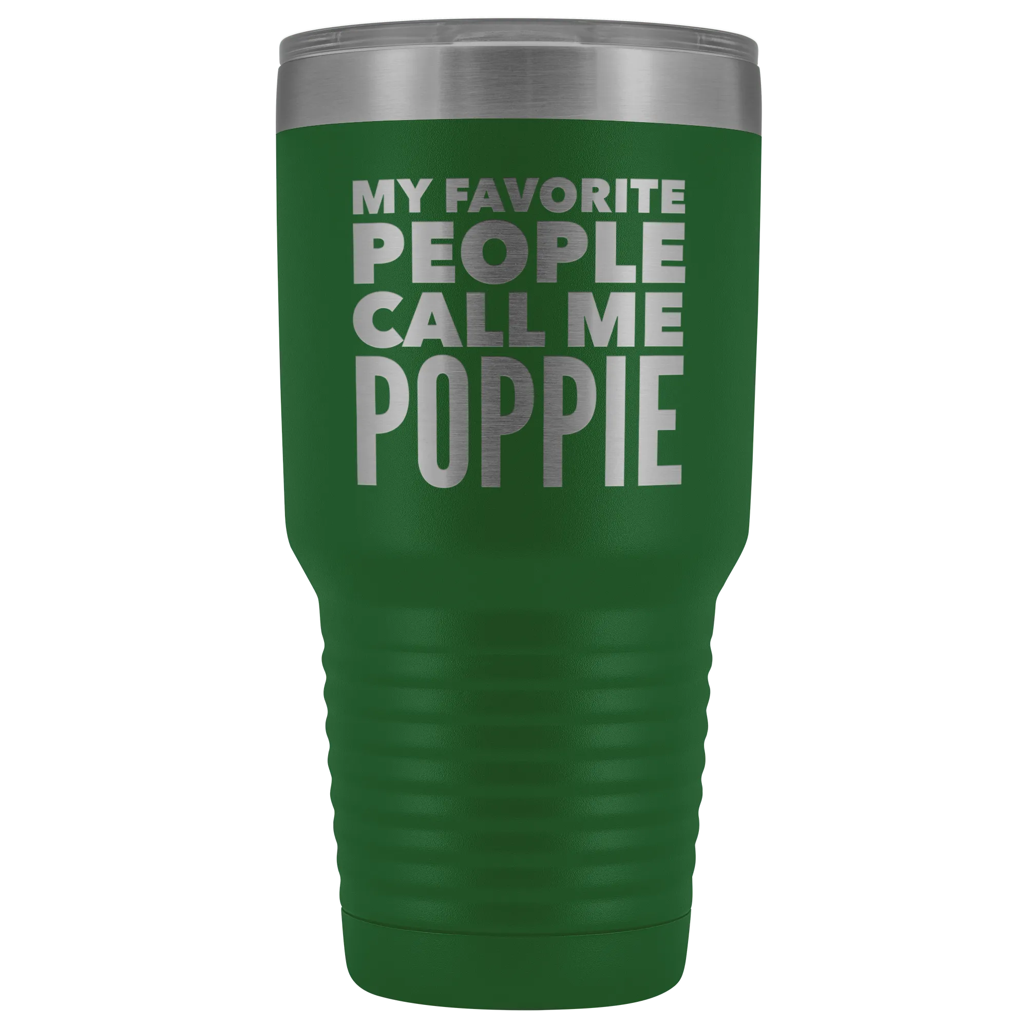 Poppie Tumbler Metal Mug Gift for Poppie Double Wall Vacuum Insulated Hot Cold Travel Cup 30oz BPA Free