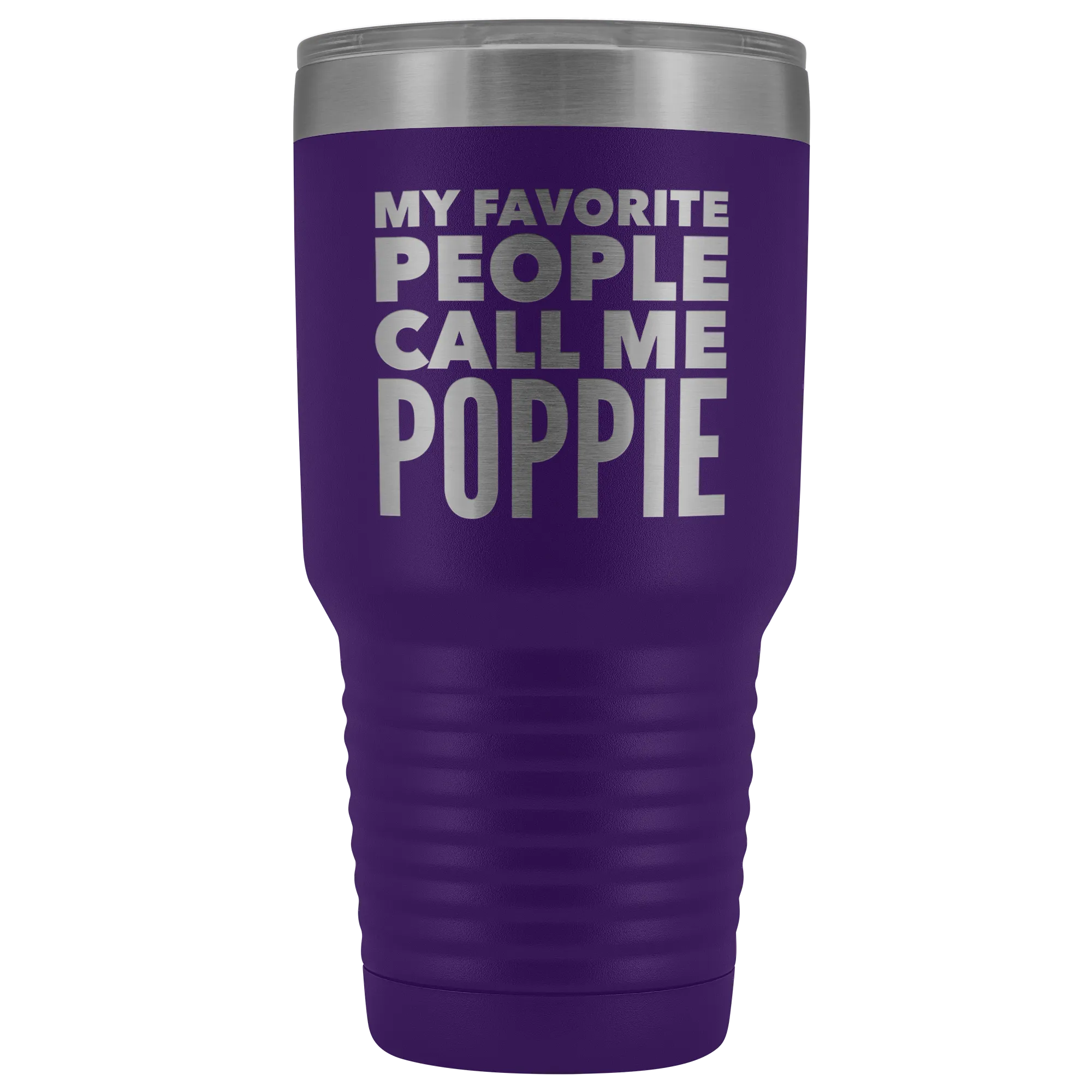 Poppie Tumbler Metal Mug Gift for Poppie Double Wall Vacuum Insulated Hot Cold Travel Cup 30oz BPA Free