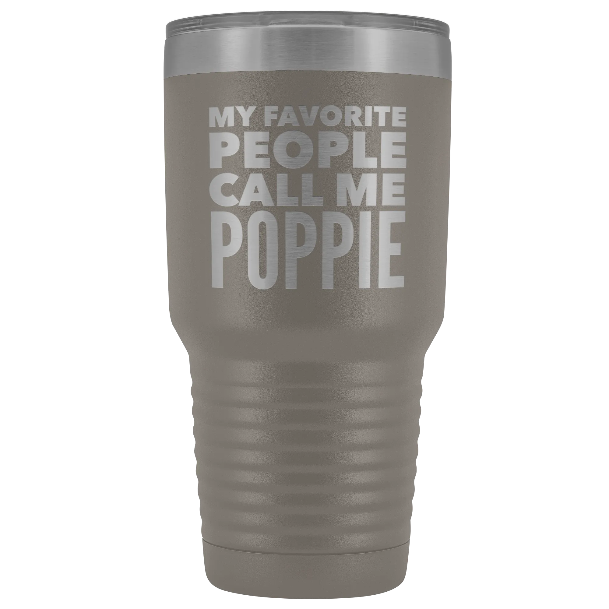 Poppie Tumbler Metal Mug Gift for Poppie Double Wall Vacuum Insulated Hot Cold Travel Cup 30oz BPA Free