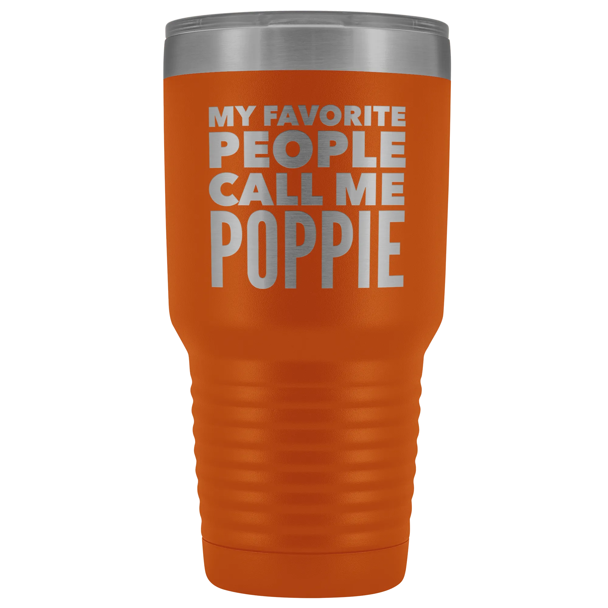 Poppie Tumbler Metal Mug Gift for Poppie Double Wall Vacuum Insulated Hot Cold Travel Cup 30oz BPA Free