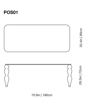 Post Modern Glass Table