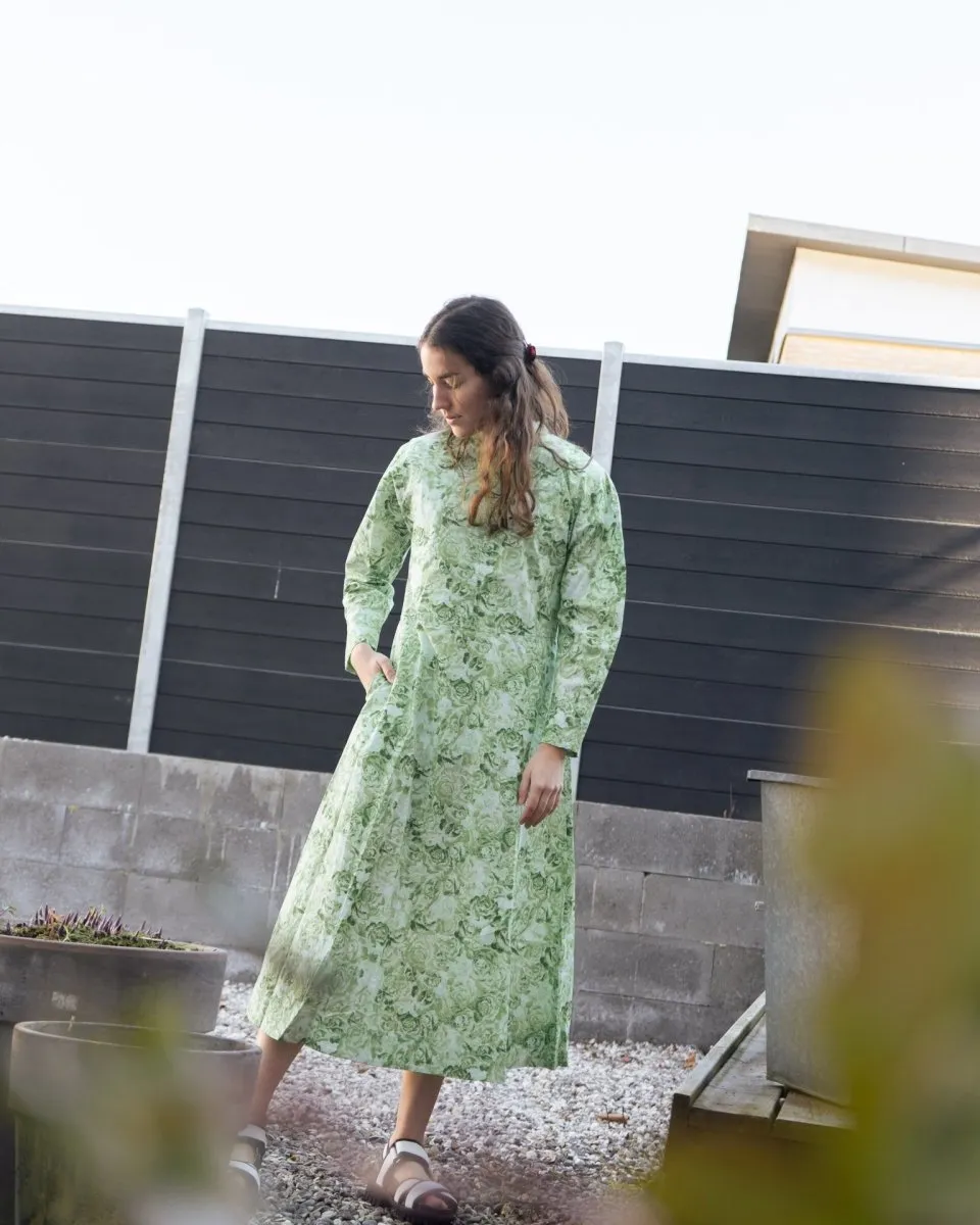 Printed Cotton Poplin - Island Green