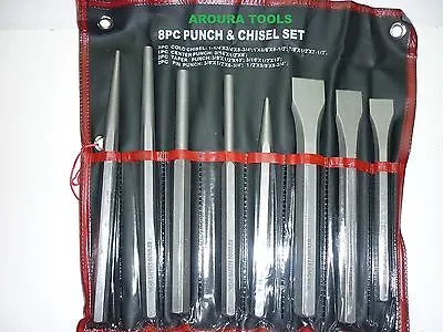 PUNCH & CHISELS SET 8 PC- NEW