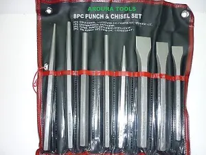 PUNCH & CHISELS SET 8 PC- NEW