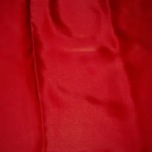 Pure Satin Silk - Christmas Red