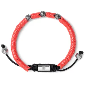 Red Glass with Silver Tropez
