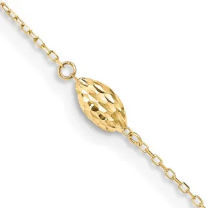 Rice Bead Anklet Bracelet (14K)