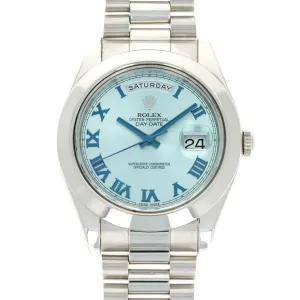 Rolex Platinum Day-Date 41mm Watch Ref. 218206