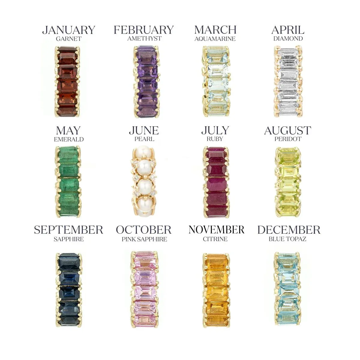 Ruby Baguette Big Bead