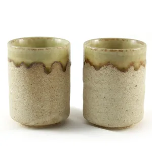 Sand Glaze Ceramic Tea & Coffee Cup Pair
