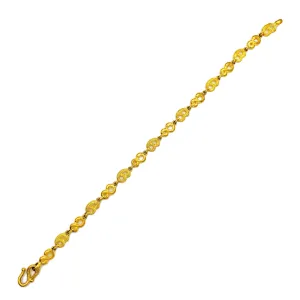 Sandblasted & Matte Inifinity Fancy Bracelet (24K)