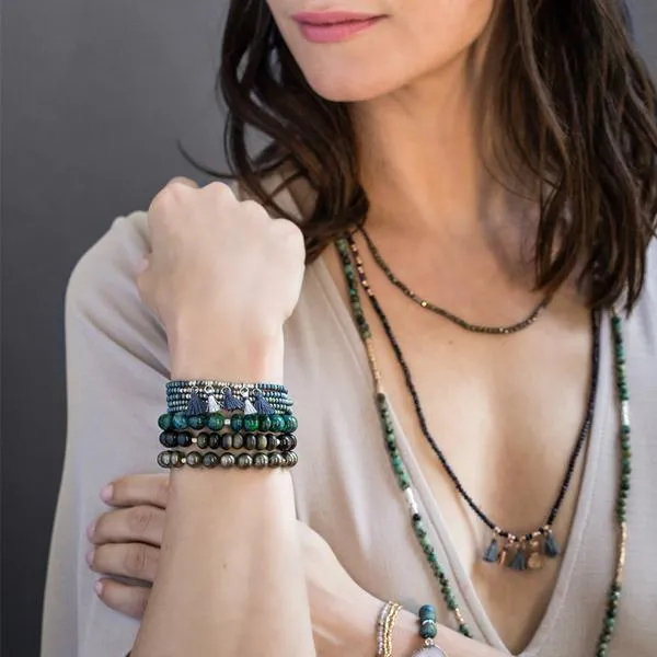 Scout Curated Wears Stone Stacking Bracelet - Pyrite