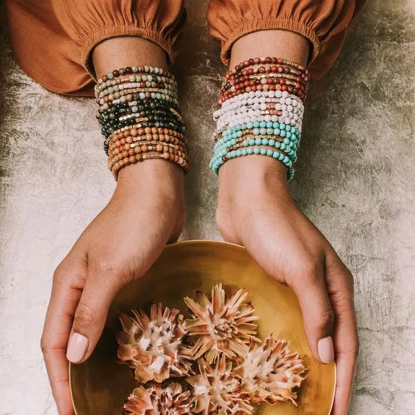 Scout Curated Wears Stone Wrap Bracelet/Necklace - Blue Sky Jasper