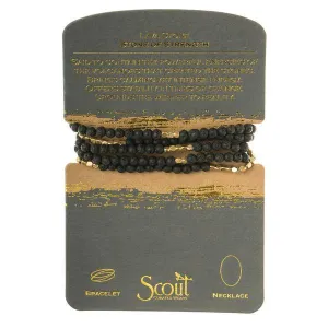 Scout Curated Wears Stone Wrap Bracelet/Necklace - Lava Stone