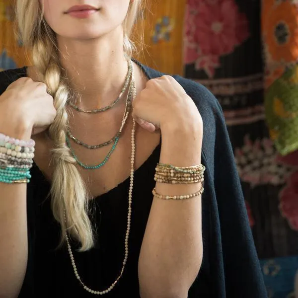 Scout Curated Wears Stone Wrap Bracelet/Necklace - Lava Stone
