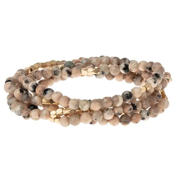 Scout Curated Wears Stone Wrap Bracelet/Necklace - Rhodonite