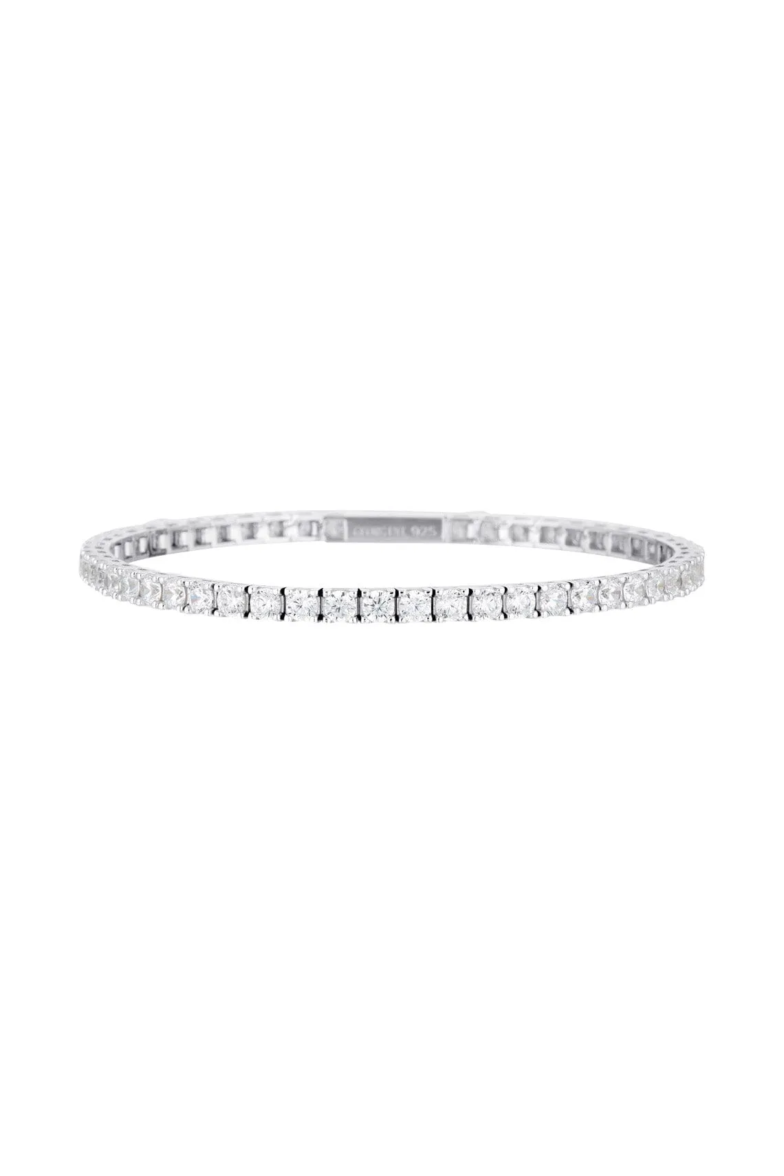 SELENA 3MM TENNIS BRACELET SMALL 16.5CM SILVER