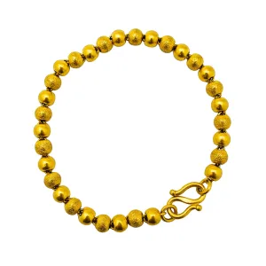 Semi Laser-cut Ball Bracelet (24K)